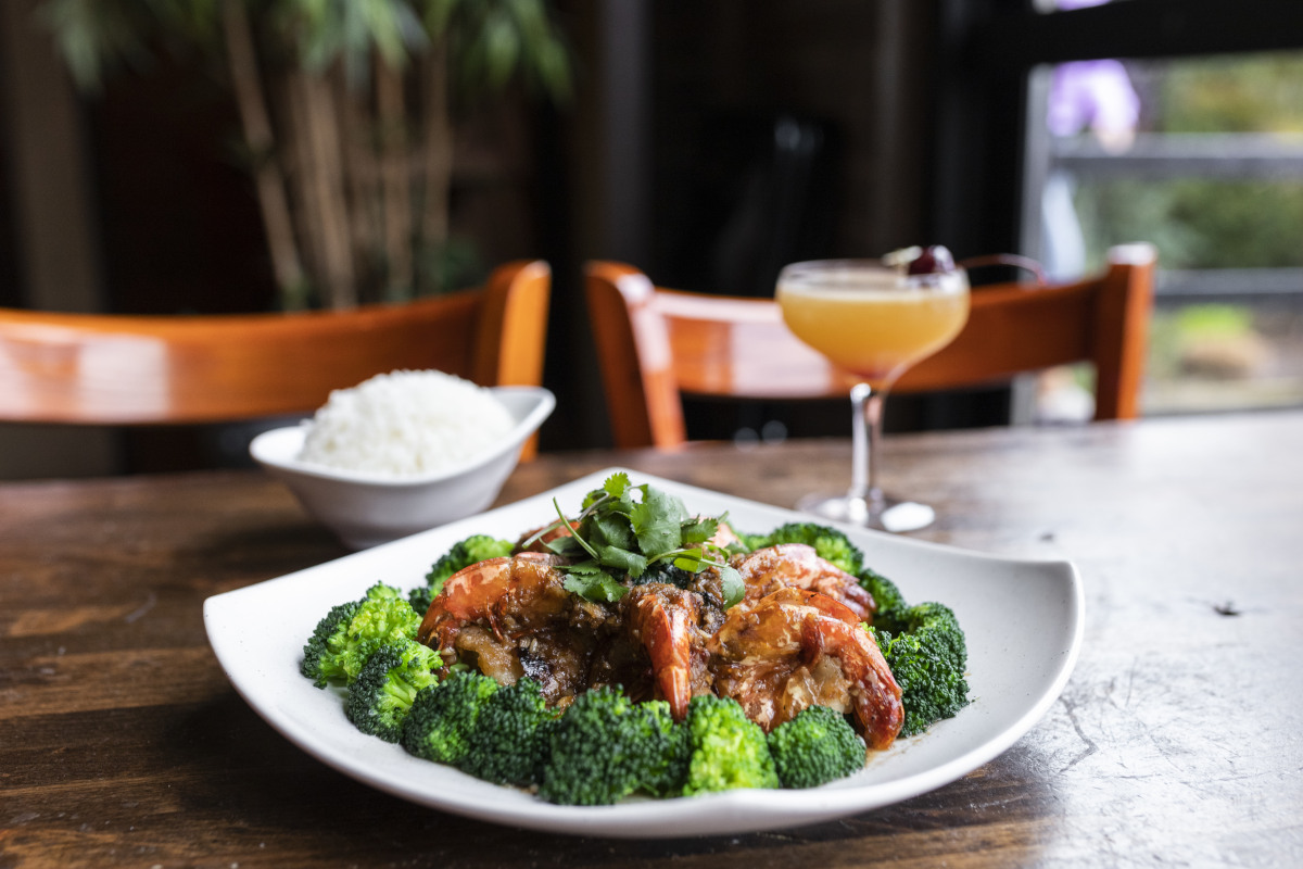 garlic shrimp with rice